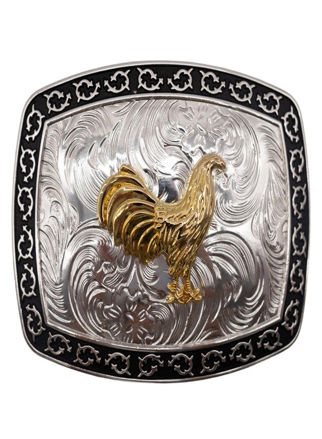 WMG Western Belt Buckle - Imperial Crest Rooster Buckles - Cowboy Belt Buckle - Fits 1.5 - Image 1